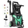 image2025New Electric Pressure Power Washer 4500 PSI 32 GPM Total with 4 Quick Connect Nozzles Inlet Hose ampamp Filter Foam Cannon for CarsFencesDrivewaysPatiosHome Cleaningnavy blue
