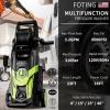 image2025New Electric Pressure Power Washer 4500 PSI 32 GPM Total with 4 Quick Connect Nozzles Inlet Hose ampamp Filter Foam Cannon for CarsFencesDrivewaysPatiosHome Cleaninggreen