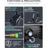 image2025New Electric Pressure Power Washer 4500 PSI 32 GPM Total with 4 Quick Connect Nozzles Inlet Hose ampamp Filter Foam Cannon for CarsFencesDrivewaysPatiosHome Cleaninggreen