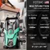 image2025New Electric Pressure Power Washer 4500 PSI 32 GPM Total with 4 Quick Connect Nozzles Inlet Hose ampamp Filter Foam Cannon for CarsFencesDrivewaysPatiosHome Cleaningnavy blue