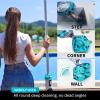 image2025Upgraded Cordless Pool Vacuum for Above Ground Handheld Pool Spa Vacuum Cleaner for Inground Pools Hot Tub Rechargeable 60quot Extendable Pole up to 195 GPM for Leaves Debris Shallow StepsGREEN