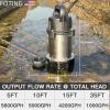 imageFOTING 15HP 9000GPH Submersible SewageEffluent Pump Heavy Duty Cast Iron Septic Pump AutomaticManual Sump Pumps for Basement Septic Tank Sewage Well Sewage System 2 NPT Discharge1HP 5600GPH