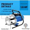 imageFOTING 16HP Shallow Well Pump 1600GPH 115V Portable Garden Pump Jet Pumps 147FT Stainless Steel Water Transfer Household Draining Irrigation Pumps for Garden Lawn Farm16HP Well Pump