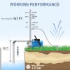 imageFOTING 16HP Shallow Well Pump 1600GPH Portable Garden Pump Jet Pumps 147FT Stainless Steel Water Transfer Household Draining Irrigation Pumps for Garden Lawn Farm