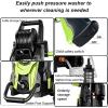 imageFOTING 2025Upgraded Electric Pressure Washer 4500 PSI 32 GPM Power Washer with 4 Quick Connect Nozzles Inlet Hose ampamp FilterampampFoam Cannon for CarsFencesDrivewaysHome CleaningBlueGreen