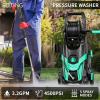 imageFOTING 2025Upgraded Electric Pressure Washer 4500 PSI 32 GPM Power Washer with 4 Quick Connect Nozzles Inlet Hose ampamp FilterampampFoam Cannon for CarsFencesDrivewaysHome CleaningBlueBlue