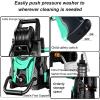 imageFOTING 2025Upgraded Electric Pressure Washer 4500 PSI 32 GPM Power Washer with 4 Quick Connect Nozzles Inlet Hose ampamp FilterampampFoam Cannon for CarsFencesDrivewaysHome CleaningBlueBlue