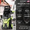 imageFOTING 2025Upgraded Electric Pressure Washer 4500 PSI 32 GPM Power Washer with 4 Quick Connect Nozzles Inlet Hose ampamp FilterampampFoam Cannon for CarsFencesDrivewaysHome CleaningBlueGreen