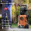 imageFOTING 2025Upgraded Electric Pressure Washer with Adjustable Touch Screen 5000PSI 33GPM8 Level 4 Quick Connect NozzlesInlet HoseampampFilterampampFoam Cannon for CarsFencesDrivewaysHome CleaningRED