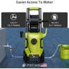 imageFOTING 2025Upgraded Electric Pressure Washer with Adjustable Touch Screen 5000PSI 33GPM8 Level 4 Quick Connect NozzlesInlet HoseampampFilterampampFoam Cannon for CarsFencesDrivewaysHome CleaningYELLOW