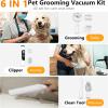 imageFOTING 6 in 1 Dog Grooming Vacuum ampamp Dryer Kit 21L Double Dust Cup Separator Design Dogs Vacuums for Shedding Grooming 10000pa Pet Grooming Vacuum for Dogs at HomeBlack