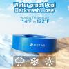 imageFOTING 75FT Pool Backwash Hose 112 IN HeavyDuty Discharge Hoses PVC Pool Drain Hose Lay Flat Hose for Pool Drainage Sump Pumps Yard Water Transfer WeatherProof Water Pump Hose100FT