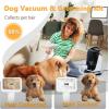 imageFOTING 8 in 1 Dog Grooming Vacuum ampamp Dryer Kit Dog Vacuum for Shedding Grooming with 3L Dust Cup Touchscreen Adjustable Speed Temperature Control Clippers Brush Pet Grooming Vacuum for Dogs at HomeLarge