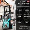 imageFOTING Electric Pressure Washer 4300 PSI 28 GPM Power Washer 58FT Total Long with 4 Quick Connect Nozzles Inlet Hose ampamp Filterampamp Foam Cannon for CarsFencesDrivewaysHome CleaningBLUE