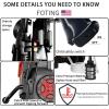 imageFOTING Electric Pressure Washer 4300 PSI 28 GPM Power Washer 58FT Total Long with 4 Quick Connect Nozzles Inlet Hose ampamp Filterampamp Foam Cannon for CarsFencesDrivewaysHome CleaningRED