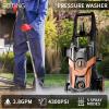 imageFOTING Electric Pressure Washer 4300 PSI 28 GPM Power Washer 58FT Total Long with 4 Quick Connect Nozzles Inlet Hose ampamp Filterampamp Foam Cannon for CarsFencesDrivewaysHome CleaningRED