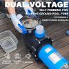imageFOTING InAbove Ground Pool Pump Self Primming Dual Speed 2HP 31707000GPH 230V 15quot ampamp 2quot NPT Inlet Connectors25HP Dual Voltage