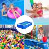 imageFOTING Inflatable Pool for Adults and Kids with Electric Pump ampamp Carrying Bag 120quot X 72quot X 23quot FullSized Blow Up Pool Oversized Thickened Family Large Swimming Pool for Backyard Garden Outdoor Summer