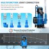 imageFOTING Submersible Water Pump  14HP Utility Pump  1676GPH Thermoplastic Electric Portable Transfer Water Pump  25Foot Cord for Pool Tub Garden Pond Draining34HP 4300GPH with Float Switch