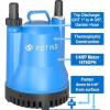 imageFOTING Submersible Water Pump  14HP Utility Pump  1676GPH Thermoplastic Electric Portable Transfer Water Pump  25Foot Cord for Pool Tub Garden Pond Draining14 HP 1676 GPH