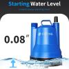 imageFOTING Submersible Water Pump  14HP Utility Pump  1676GPH Thermoplastic Electric Portable Transfer Water Pump  25Foot Cord for Pool Tub Garden Pond Draining14 HP 1676 GPH