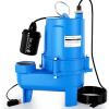 imageFOTING 15HP 9000GPH Submersible SewageEffluent Pump Heavy Duty Cast Iron Septic Pump AutomaticManual Sump Pumps for Basement Septic Tank Sewage Well Sewage System 2 NPT Discharge15HP 9000GPH