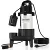 imageFOTING 15HP 9000GPH Submersible SewageEffluent Pump Heavy Duty Cast Iron Septic Pump AutomaticManual Sump Pumps for Basement Septic Tank Sewage Well Sewage System 2 NPT Discharge1HP 5600GPH