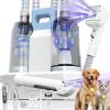 imageFOTING 6 in 1 Dog Grooming Vacuum ampamp Dryer Kit 10000pa Dogs Vacuums for Shedding Grooming 21L Double Dust Cup Separator Design Dog Dryer Clippers Brush Tool Pet Grooming Vacuum for Dogs at Home