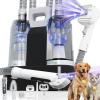 imageFOTING 6 in 1 Dog Grooming Vacuum ampamp Dryer Kit 21L Double Dust Cup Separator Design Dogs Vacuums for Shedding Grooming 10000pa Pet Grooming Vacuum for Dogs at HomeBlack