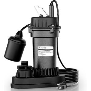 imageFOTING 15HP 9000GPH Submersible SewageEffluent Pump Heavy Duty Cast Iron Septic Pump AutomaticManual Sump Pumps for Basement Septic Tank Sewage Well Sewage System 2 NPT Discharge34HP 4500GPH