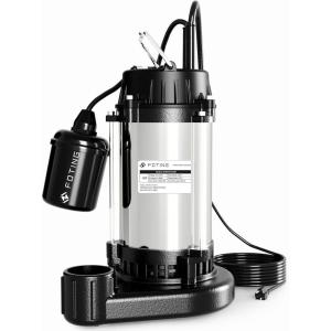 imageFOTING 15HP 9000GPH Submersible SewageEffluent Pump Heavy Duty Cast Iron Septic Pump AutomaticManual Sump Pumps for Basement Septic Tank Sewage Well Sewage System 2 NPT Discharge1HP 6000GPH