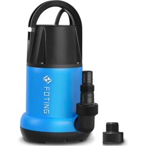 imageFOTING Stainless Steel Sump Pump 1HP Automatic ampamp Manual Mode with Float Switch3500GPH Submersible Water Pump Utility Pump for Swimming Pool Garden Pond Basement with 25ft Cord3500GPH