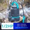 imageAquastrong 12 HP Utility Pump 3159 GPH Submersible Water Pump with Float Switch Draining Flooded Basement Pool Hot Tub Pond Garden Irrigation 10ft Cord12 HP Sump Pump with Float