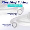 imageAQUASTRONG 14 ID X 13 OD PVC Clear Vinyl Tubing for Mini Split Condensate Pump 197ft Length
