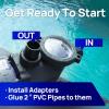 imageAQUASTRONG InAbove Ground Pool Pump High Flow Dual Speed 2HP 5186 GPH 115V2hp