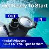 imageAQUASTRONG InAbove Ground Pool Pump High Flow Dual Speed 2HP 5186 GPH 115V2hp