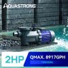imageAQUASTRONG InAbove Ground Pool Pump High Flow Dual Speed 2HP 5186 GPH 115V2hp