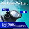 imageAQUASTRONG InAbove Ground Pool Pump High Flow Dual Speed 2HP 5186 GPH 115V3hp