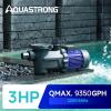 imageAQUASTRONG InAbove Ground Pool Pump High Flow Dual Speed 2HP 5186 GPH 115V3hp