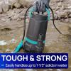 imageAquastrong 12 HP Sump Pump 5722 GPH Submersible CleanDirty Water Pump with Float Switch Draining Flooded Basement Hot Tub Pool Pond Garden Pond 19ft Cord