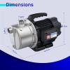 imageAquastrong 16 HP Portable Shallow Well Pump Garden 1320 GPH 115V Stainless Steel Sprinkler Water Transfer Draining Irrigation Pump for Lawn or Garden12 Hp