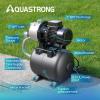 imageAquastrong 16 HP Portable Shallow Well Pump Garden 1320 GPH 115V Stainless Steel Sprinkler Water Transfer Draining Irrigation Pump for Lawn or Garden16 Hp With Tanknsf