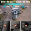 imageAquastrong 1HP Sewage Grinder Pump Stainless Steel 115V Automatic Float Switch Submersible EffluentSump Pump for Sump Basin Basement Residential Sewage 2 NPT Discharge1HP 5283GPH