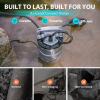 imageAquastrong 1HP Sewage Sump Pump Stainless Steel 115V Automatic Float Switch Cast Iron Impeller Submersible EffluentSewage Pump for Sump Basin Basement 2 NPT Discharge with 5283GPH