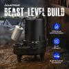 imageAquastrong Cast Iron Sewage Pump 12HP Effluent Pump 115V 6030 GPH Sump Pump with Auto Float Switch Ideal for Basement Sump Pits Industrial Wastewater  CommercialGrade Sewage System115V 6030GPH
