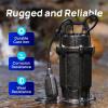 imageAquastrong Cast Iron Sewage Pump 12HP Effluent Pump 115V 6030 GPH Sump Pump with Auto Float Switch Ideal for Basement Sump Pits Industrial Wastewater  CommercialGrade Sewage System220V 4200GPH