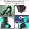 imageFOTING Electric Pressure WasherAdjustable Touch Screen 5000PSI 33GPM8 Level 58Total Long 4 Quick Connect NozzlesInlet HoseampampFilterampampFoam Cannon for CarsFencesDrivewaysHome CleaningYellowBLUE