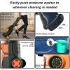 imageFOTING Electric Pressure WasherAdjustable Touch Screen 5000PSI 33GPM8 Level 58Total Long 4 Quick Connect NozzlesInlet HoseampampFilterampampFoam Cannon for CarsFencesDrivewaysHome CleaningYellowRED