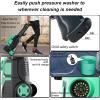 imageFOTING Electric Pressure WasherAdjustable Touch Screen 5000PSI 33GPM8 Level 58Total Long 4 Quick Connect NozzlesInlet HoseampampFilterampampFoam Cannon for CarsFencesDrivewaysHome CleaningYellowGREEN