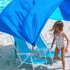 imageNEW Shibumi Shade Mini with Quiet Canopy The Original WindPowered Beach Shade Provides 75 Sq Ft of Shade Weighs Only 2 lbs Sets up in 2 Minutes Worlds Best Beach Shade Wind Assist Included
